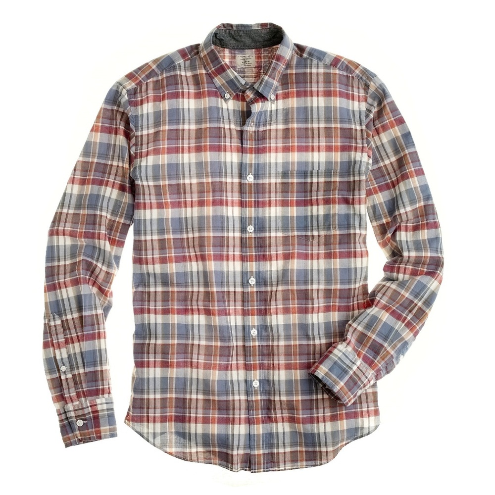 J.Crew Indian cotton shirt in Williston plaid - Picture 1 of 8